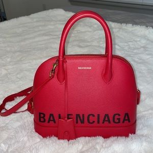 BALENCIAGA LOGO VILLE TOP HANDLE BAG